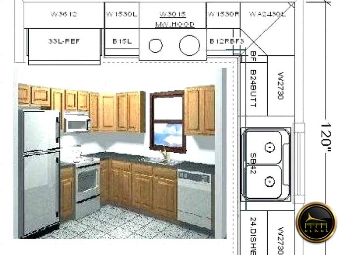 طرح کابینت آشپزخونه-kitchen cabinet layout