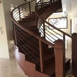 wooden stairs-پله چوبی